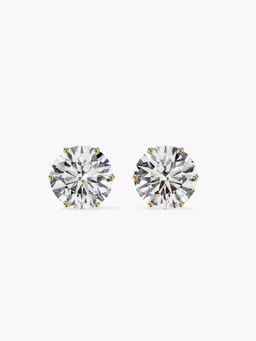 Valanova - Hallmarked 18K Yellow Gold and Certified Lab Grown Diamond 2.00Cts Earrings