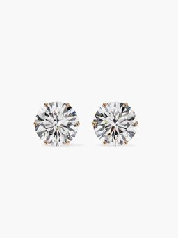 Valanova - Hallmarked 14K Rose Gold and Certified Lab Grown Diamond 2.00Cts Earrings