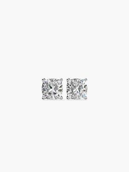 Valanova - Hallmarked 18K White Gold and Certified Lab Grown Diamond 0.50Cts Earrings