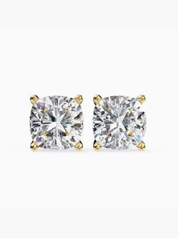 Valanova - Hallmarked 14K Yellow Gold and Certified Lab Grown Diamond 3.00Cts Earrings