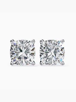 Valanova - Hallmarked 18K White Gold and Certified Lab Grown Diamond 4.00Cts Earrings