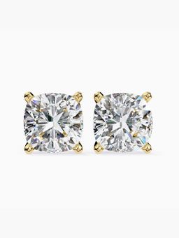 Valanova - Hallmarked 18K Yellow Gold and Certified Lab Grown Diamond 4.00Cts Earrings