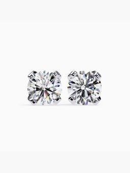 Valanova - Hallmarked 14K White Gold and Certified Lab Grown Diamond 2.00Cts Earrings