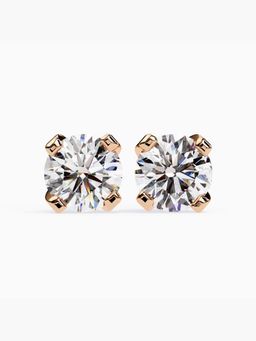 Valanova - Hallmarked 18K Rose Gold and Certified Lab Grown Diamond 3.00Cts Earrings