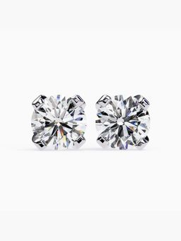 Valanova - Hallmarked 14K White Gold and Certified Lab Grown Diamond 3.00Cts Earrings