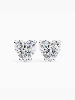Valanova - Hallmarked 18K White Gold and Certified Lab Grown Diamond 2.00Cts Earrings