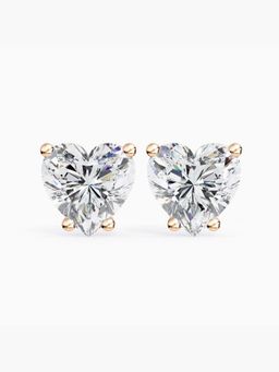 Valanova - Hallmarked 14K Rose Gold and Certified Lab Grown Diamond 3.00Cts Earrings