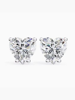 Valanova - Hallmarked 14K White Gold and Certified Lab Grown Diamond 4.00Cts Earrings