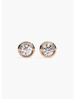 Valanova - Hallmarked 14K Rose Gold and Certified Lab Grown Diamond 1.00Cts Earrings