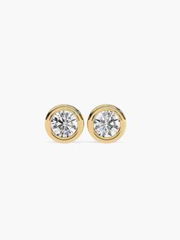 Valanova - Hallmarked 14K Yellow Gold and Certified Lab Grown Diamond 1.00Cts Earrings