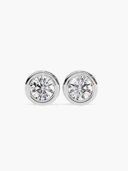 Valanova - Hallmarked 14K White Gold and Certified Lab Grown Diamond 2.00Cts Earrings