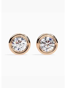 Valanova - Hallmarked 14K Rose Gold and Certified Lab Grown Diamond 3.00Cts Earrings