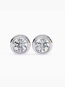 Valanova - Hallmarked 14K White Gold and Certified Lab Grown Diamond 3.00Cts Earrings
