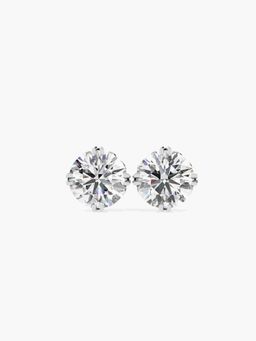 Valanova - Hallmarked 14K White Gold and Certified Lab Grown Diamond 1.00Cts Earrings