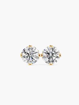 Valanova - Hallmarked 14K Yellow Gold and Certified Lab Grown Diamond 1.00Cts Earrings