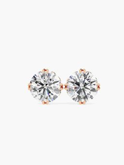 Valanova - Hallmarked 14K Rose Gold and Certified Lab Grown Diamond 1.50Cts Earrings