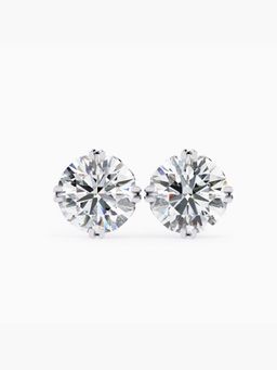 Valanova - Hallmarked 18K White Gold and Certified Lab Grown Diamond 2.00Cts Earrings