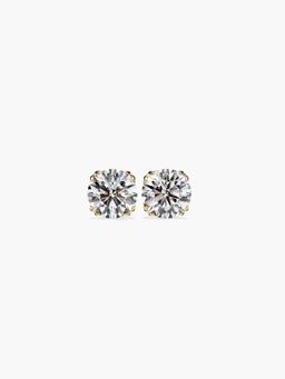 Valanova - Hallmarked 14K Yellow Gold and Certified Lab Grown Diamond 0.50Cts Earrings