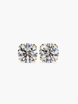 Valanova - Hallmarked 18K Yellow Gold and Certified Lab Grown Diamond 1.50Cts Earrings