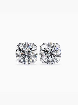 Valanova - Hallmarked 18K White Gold and Certified Lab Grown Diamond 2.00Cts Earrings