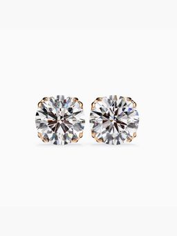 Valanova - Hallmarked 14K Rose Gold and Certified Lab Grown Diamond 2.00Cts Earrings