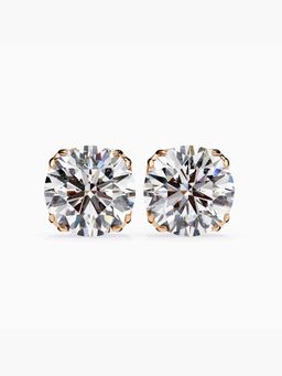 Valanova - Hallmarked 18K Rose Gold and Certified Lab Grown Diamond 3.00Cts Earrings