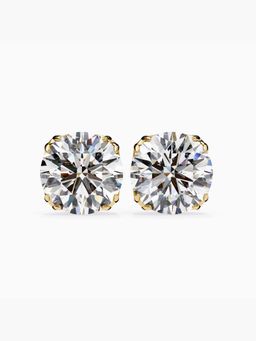 Valanova - Hallmarked 14K Yellow Gold and Certified Lab Grown Diamond 3.00Cts Earrings