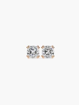 Valanova - Hallmarked 18K Rose Gold and Certified Lab Grown Diamond 0.50Cts Earrings