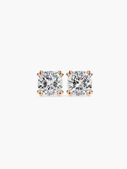 Valanova - Hallmarked 18K Rose Gold and Certified Lab Grown Diamond 1.00Cts Earrings