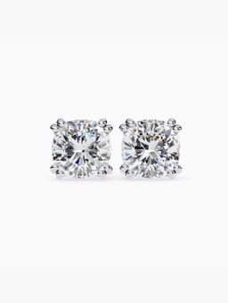Valanova - Hallmarked 14K White Gold and Certified Lab Grown Diamond 2.00Cts Earrings