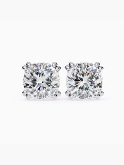 Valanova - Hallmarked 18K White Gold and Certified Lab Grown Diamond 3.00Cts Earrings