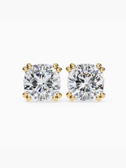Valanova - Hallmarked 18K Yellow Gold and Certified Lab Grown Diamond 3.00Cts Earrings