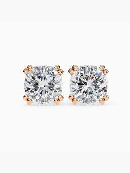 Valanova - Hallmarked 14K Rose Gold and Certified Lab Grown Diamond 3.00Cts Earrings