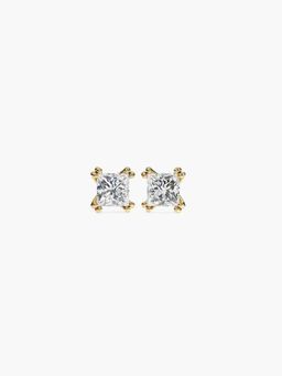 Valanova - Hallmarked 18K Yellow Gold and Certified Lab Grown Diamond 0.50Cts Earrings