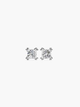 Valanova - Hallmarked 14K White Gold and Certified Lab Grown Diamond 0.50Cts Earrings