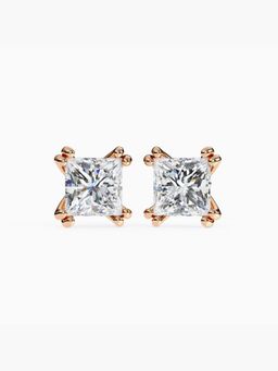 Valanova - Hallmarked 18K Rose Gold and Certified Lab Grown Diamond 3.00Cts Earrings