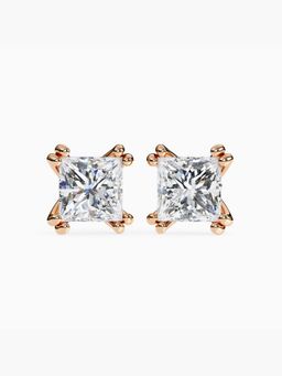 Valanova - Hallmarked 18K Rose Gold and Certified Lab Grown Diamond 4.00Cts Earrings