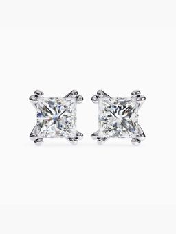 Valanova - Hallmarked 14K White Gold and Certified Lab Grown Diamond 4.00Cts Earrings