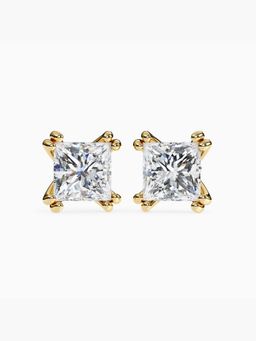 Valanova - Hallmarked 14K Yellow Gold and Certified Lab Grown Diamond 4.00Cts Earrings