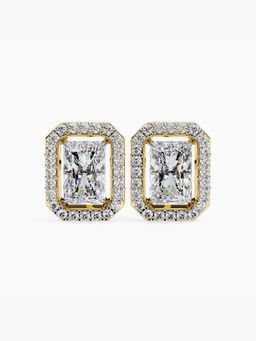 Valanova - Hallmarked 18K Yellow Gold and Certified Lab Grown Diamond 2.32Cts Earrings