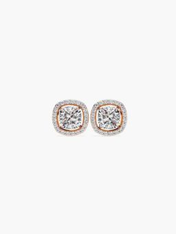 Valanova - Hallmarked 18K Rose Gold and Certified Lab Grown Diamond 1.17Cts Earrings