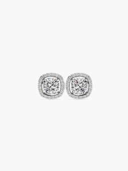 Valanova - Hallmarked 18K White Gold and Certified Lab Grown Diamond 1.17Cts Earrings