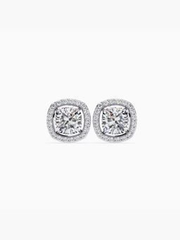 Valanova - Hallmarked 18K White Gold and Certified Lab Grown Diamond 1.76Cts Earrings
