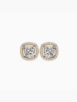 Valanova - Hallmarked 14K Yellow Gold and Certified Lab Grown Diamond 1.76Cts Earrings