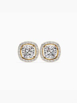 Valanova - Hallmarked 18K Yellow Gold and Certified Lab Grown Diamond 2.30Cts Earrings