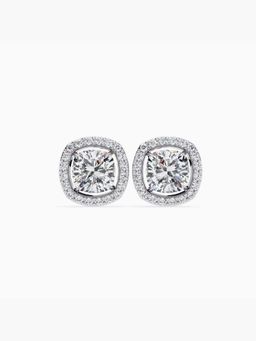 Valanova - Hallmarked 14K White Gold and Certified Lab Grown Diamond 2.30Cts Earrings