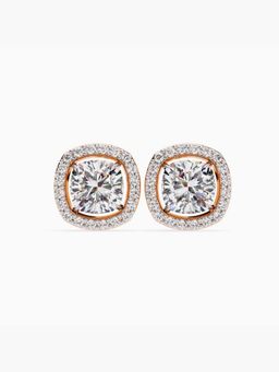 Valanova - Hallmarked 18K Rose Gold and Certified Lab Grown Diamond 3.48Cts Earrings