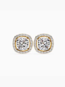 Valanova - Hallmarked 18K Yellow Gold and Certified Lab Grown Diamond 3.48Cts Earrings