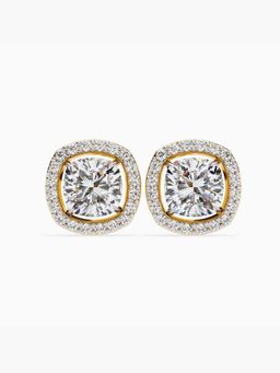 Valanova - Hallmarked 18K Yellow Gold and Certified Lab Grown Diamond 4.56Cts Earrings