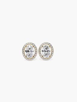 Valanova - Hallmarked 18K Yellow Gold and Certified Lab Grown Diamond 1.19Cts Earrings